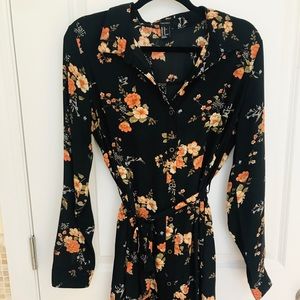 Forever 21 Long Sleeve Floral Dress
